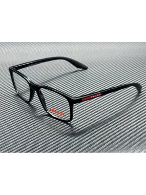 New Prada Linea Rossa Men Black Eyeglasses 54-18-145